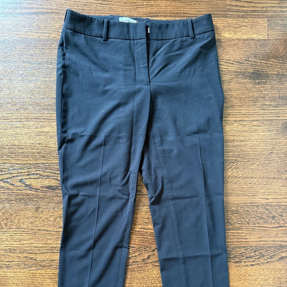 Calvin Klein Lux Stretch Slim Leg Suit Pants